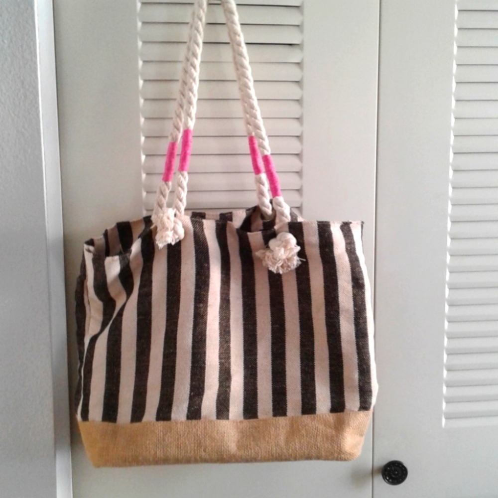 Super Cute Canvas Look Tote